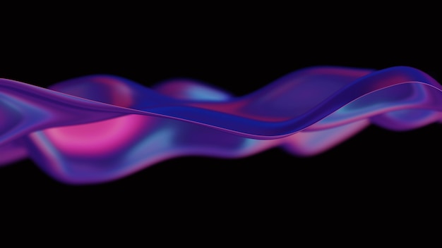 Un fondo holográfico 3D para el diseño con una estética futurista visualmente atractiva