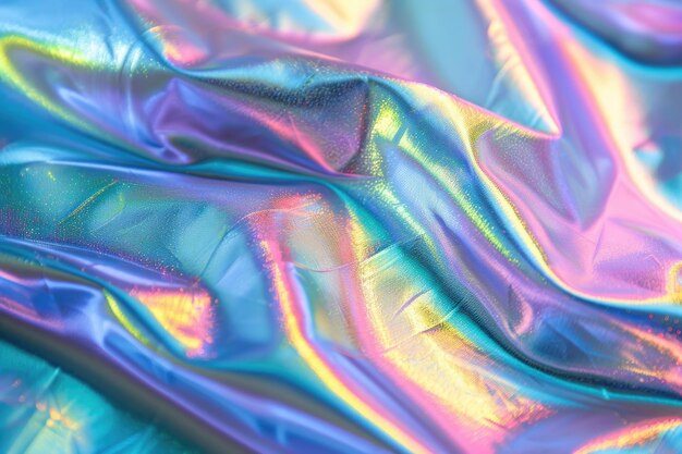 Fondo holográfico de colores con textura de arco irisante
