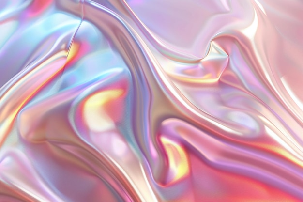 Fondo holográfico de tela iridescente