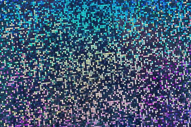 Fondo de holograma abstracto de textura iridiscente de hoja de arco iris holográfica