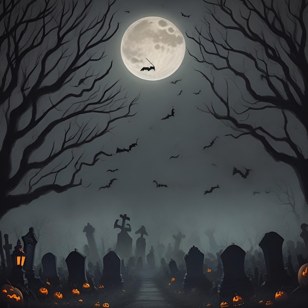 Fondo de horor de envejecimiento de Halloween