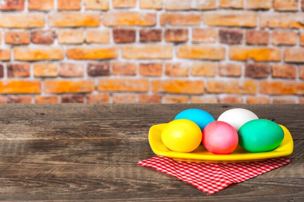 Fondo de huevos de Pascua festivos coloridos