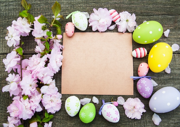 Fondo de huevos de Pascua