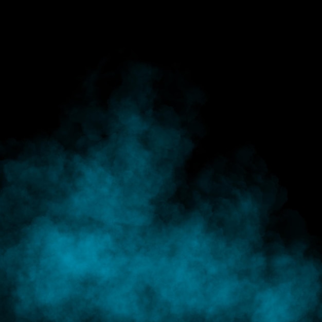 El fondo de humo azul místico