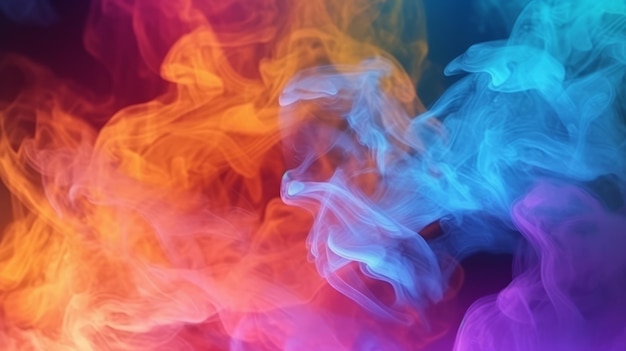 Fondo de humo de colores abstractos