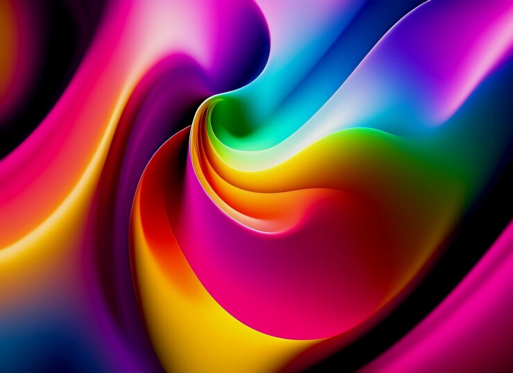 Fondo de humo colorido, arte generado por ai