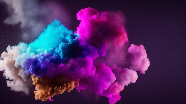 Fondo de humo colorido IA generativa