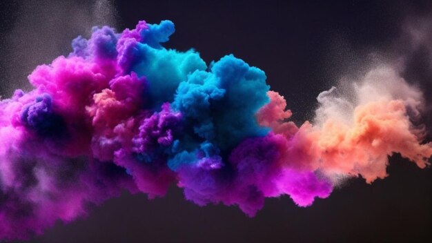 Fondo de humo colorido IA generativa