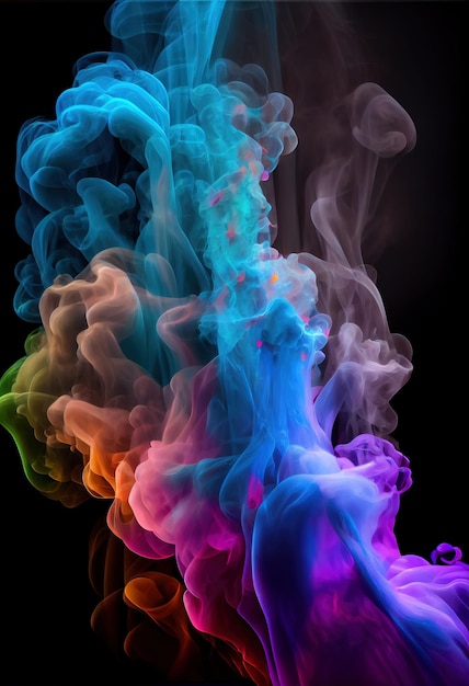 Foto fondo de humo colorido