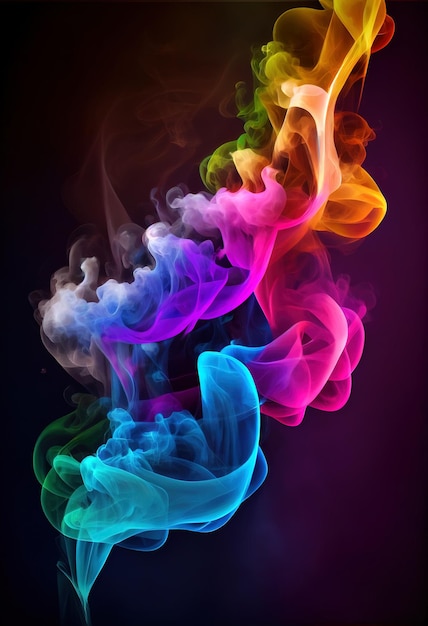 Foto fondo de humo colorido