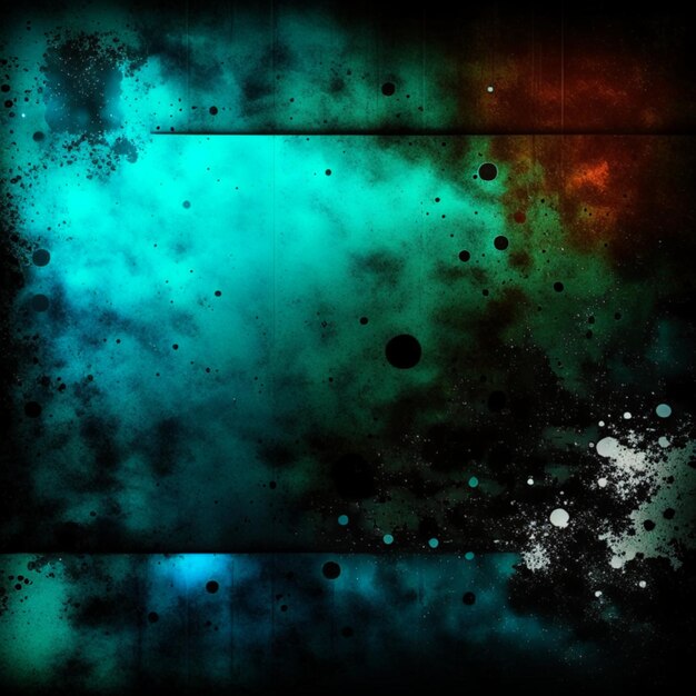 El fondo de humo grunge verde oscuro y azul abstracto