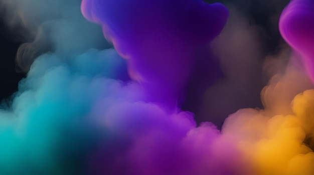 Foto fondo de humo de oscuridad etérea en colores oscuros ilusión de enfoque suave