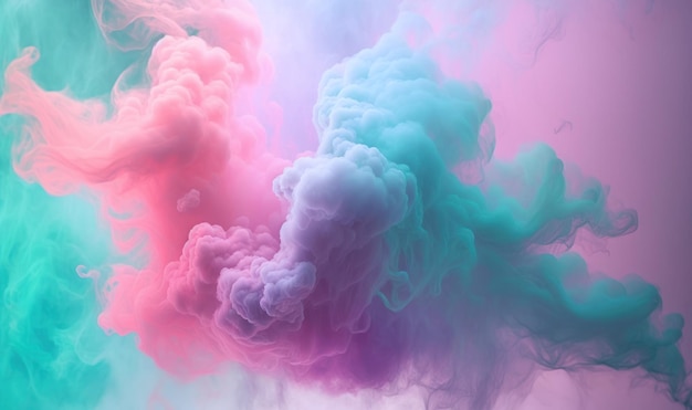 Fondo de humo pastel de ensueño etéreo suave con espacio de copia