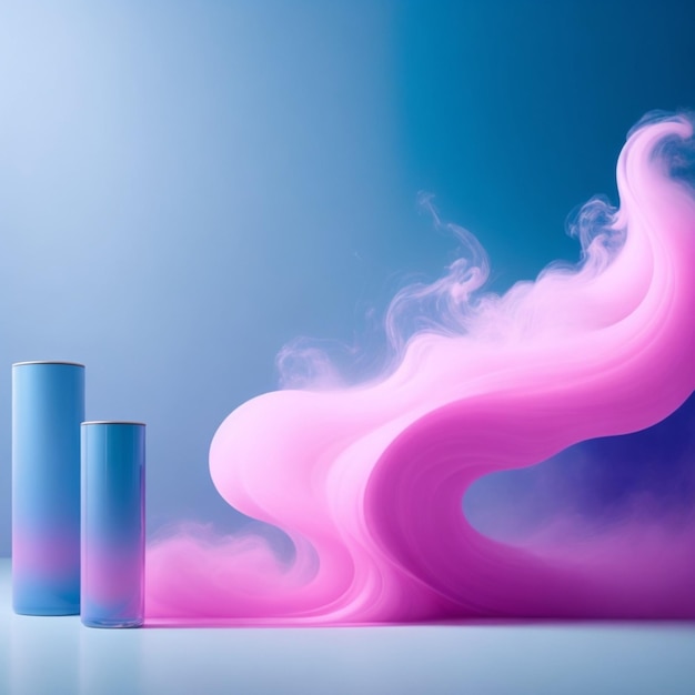 fondo de humo rosa y azul