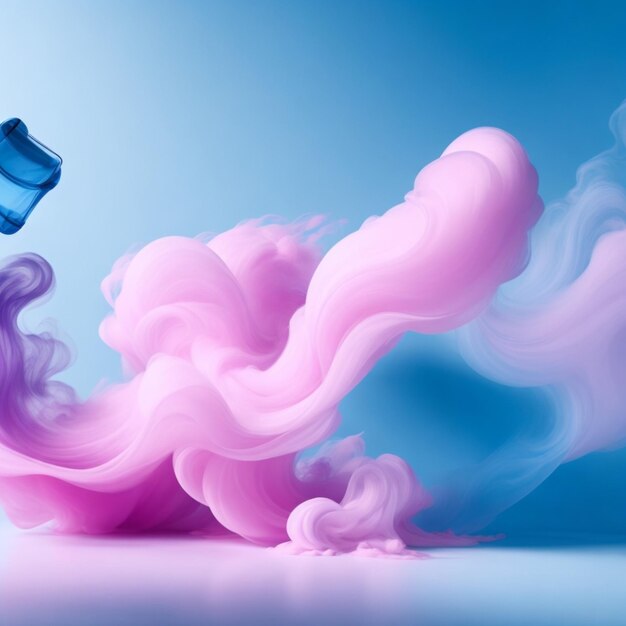 fondo de humo rosa y azul