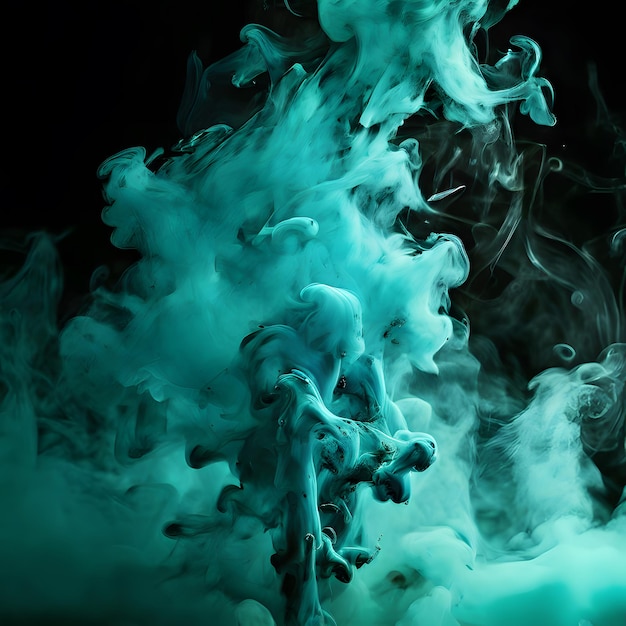 un fondo de humo verde