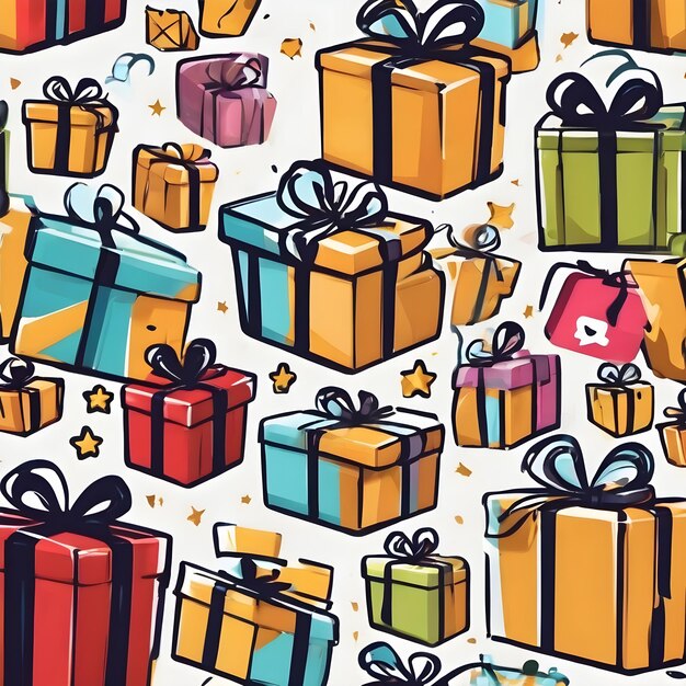 Foto fondo del icono de la caja de regalos muy genial