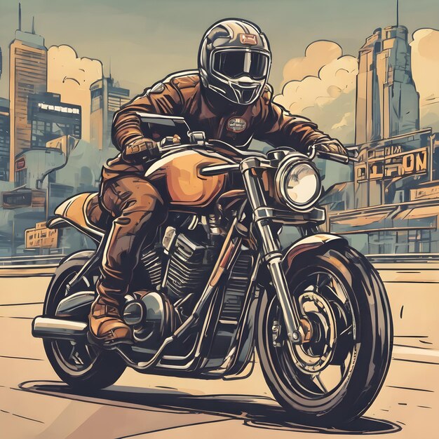 Foto fondo de icono de motocicleta muy genial