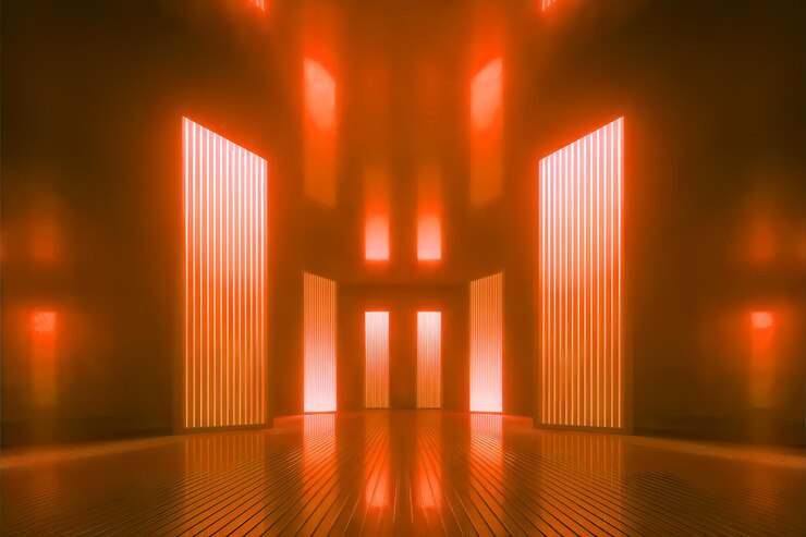 Fondo de la iluminación del estudio