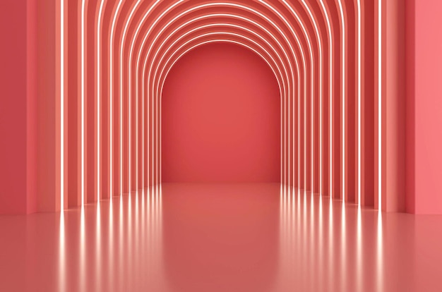 Fondo de ilustración de exposición de representación 3D
