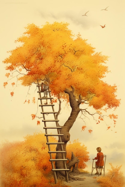 Fondo de ilustración de otoño