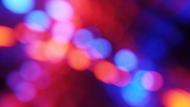 Fondo de ilustración de renderizado 3D bokeh borrosa multicolor