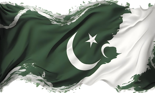 Fondo de imagen de bandera del día de la independencia de Pakistán