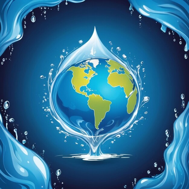 Foto fondo de la imagen del día mundial del agua