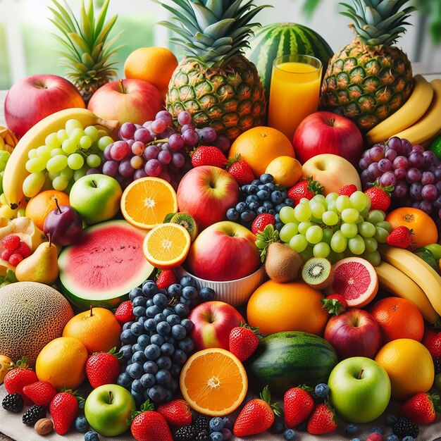 Fondo de imagen de la fruta AI generado