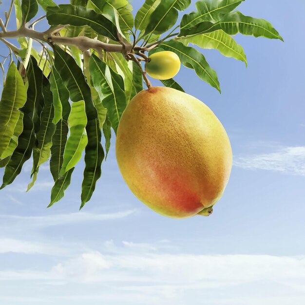 Fondo de la imagen de la fruta del mango