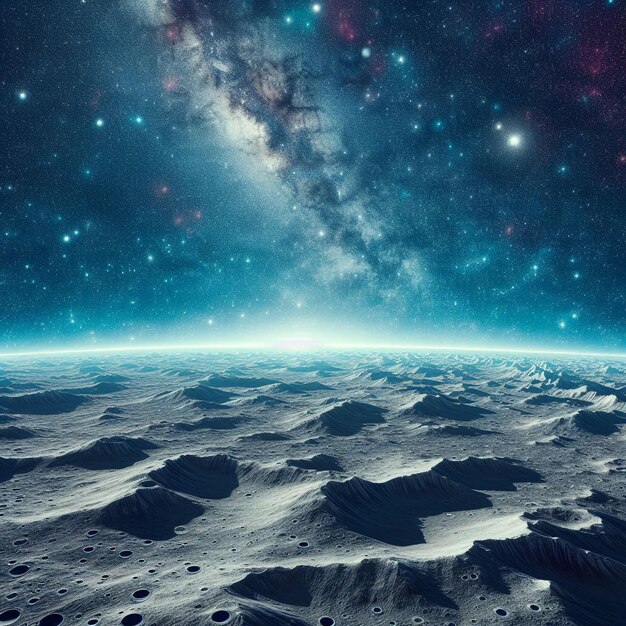 Fondo de la imagen lunar