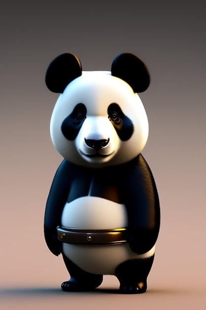 Fondo de imagen de panda generado Ai