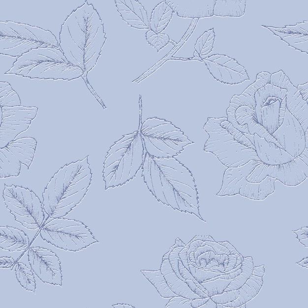 El fondo de la imagen del patrón azul sin costura de THEGGSHOP BOHO