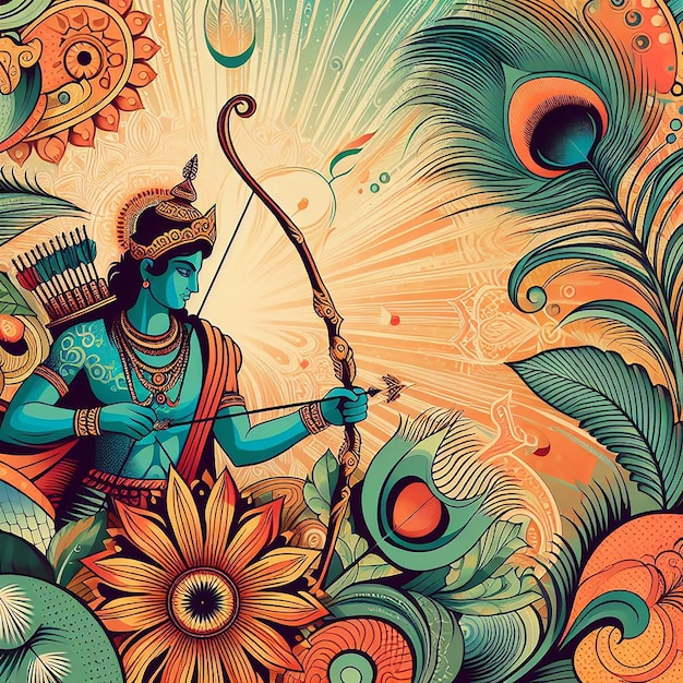 El fondo de la imagen de Ram Navami