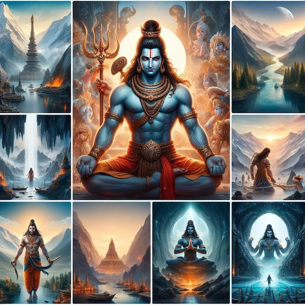 Foto el fondo de la imagen del señor mahadev mahadeva