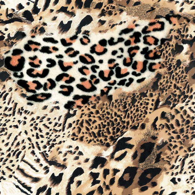 Foto fondo inconsútil del leopardo