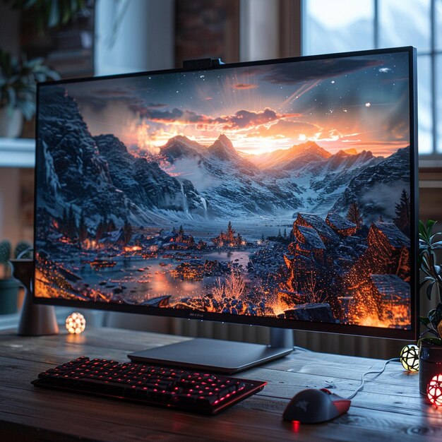 El fondo inmersivo del monitor curvo ultraancho