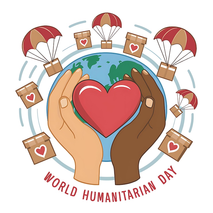 Fondo inspirador para la celebración del Día Mundial de la Humanidad