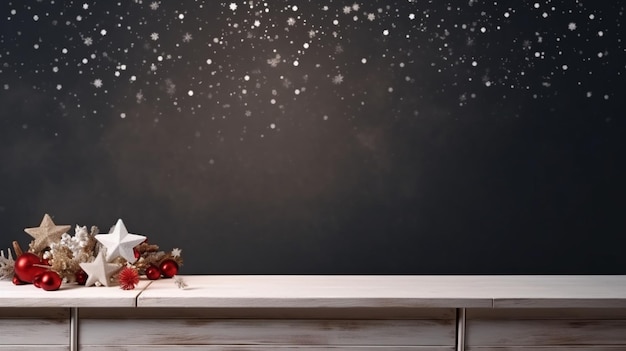 Fondo invernal de espacio libre para su decoración y copos de nieve Navidad y día frío