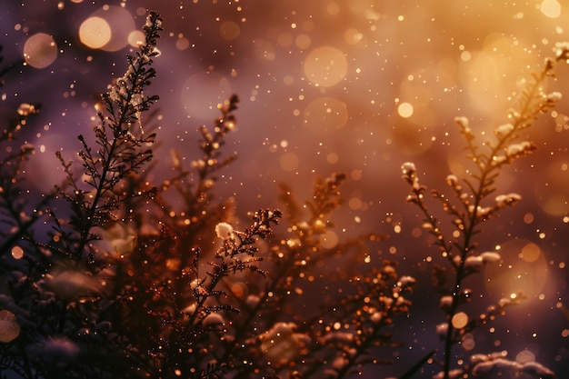 El fondo de invierno de Bokeh