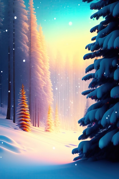 Fondo de invierno festivo brillante