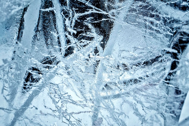 fondo de invierno frío con textura congelada helada