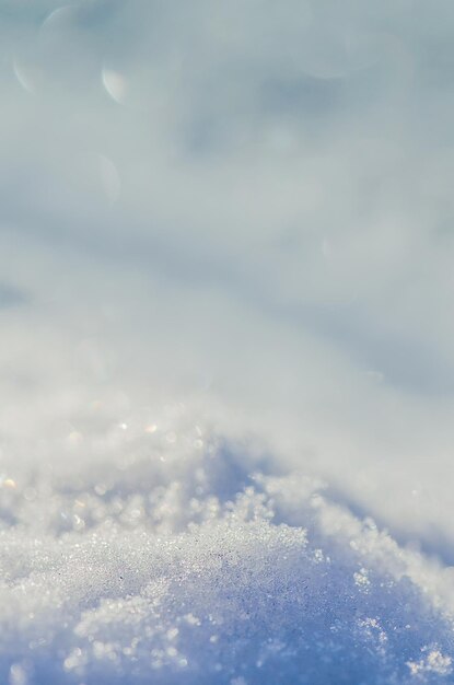 Fondo de invierno natural Textura de nieve en tono azul