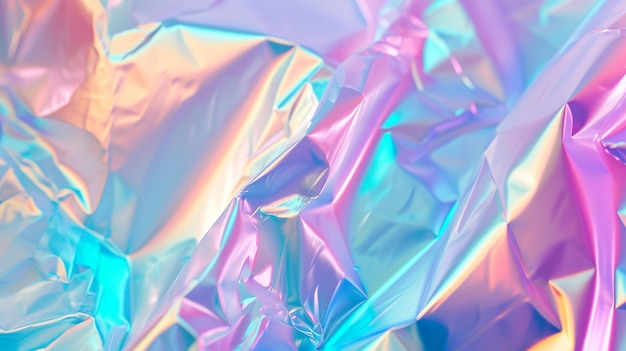 Fondo iridescente Holográfico Abstracto colores pastel suaves telón de fondo Holográfica Folio Telón de fondo Gradiente creativo de moda