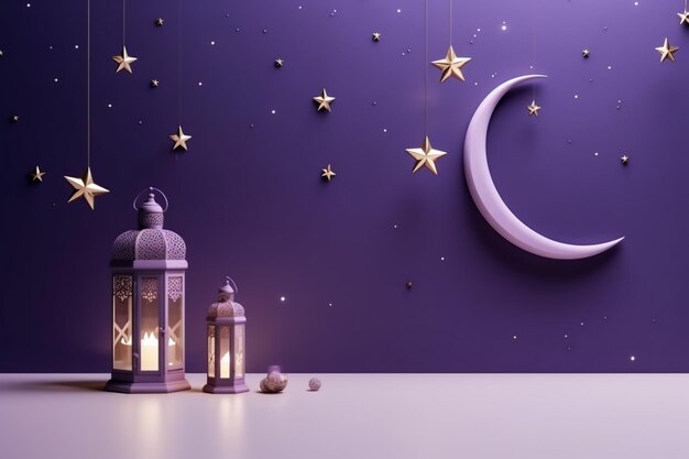 Fondo islámico espacio de copia para el texto Ramadán o concepto de vacaciones islámicas con espacio de copiado para el texto