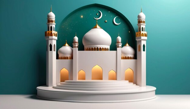 Foto fondo islámico para una mezquita en gris un fondo para el ramadán publicaciones en las redes sociales musulmanas sagradas