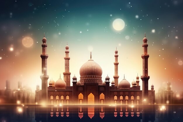 Foto fondo islámico de ramadan kareem