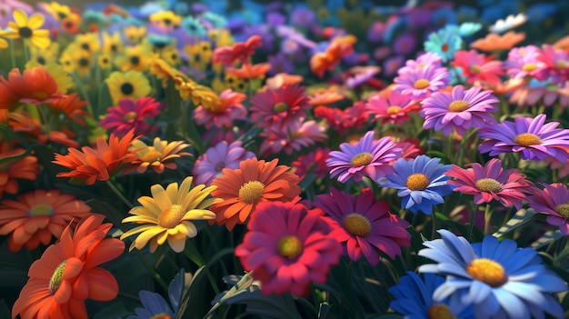 Foto el fondo del jardín de flores