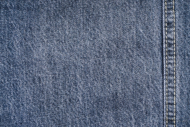 Fondo de jeans, mezclilla con costura de diseño de moda, espacio para texto. Endecha plana