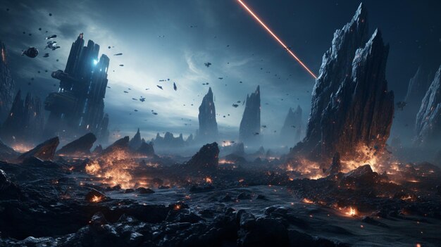 Fondo del juego espacial